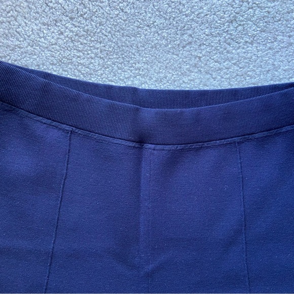 The Row Knit Wide Leg Pant in Navy - Size Large - Picture 3 of 8